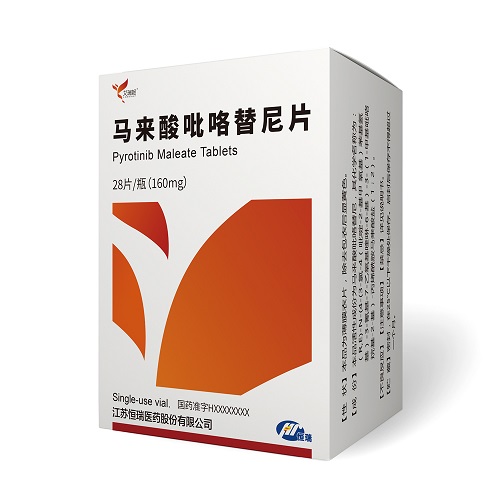 2018年8月,公司創(chuàng)新藥馬來酸吡咯替尼基于II期臨床研究取得突破性療效被國家藥品監(jiān)督管理局通過優(yōu)先審評(píng)批準(zhǔn)上市,這也是國家實(shí)施新藥品注冊(cè)法規(guī)以來首個(gè)通過優(yōu)先審評(píng)審批獲有條件批準(zhǔn)上市的創(chuàng)新藥(規(guī)格1).jpg 2018年8月,公司創(chuàng)新藥馬來酸吡咯替尼基于II期臨床研究取得突破性療效被國家藥品監(jiān)督管理局通過優(yōu)先審評(píng)批準(zhǔn)上市,這也是國家實(shí)施新藥品注冊(cè)法規(guī)以來首個(gè)通過優(yōu)先審評(píng)審批獲有條件批準(zhǔn)上市的創(chuàng)新藥(規(guī)格1).jpg